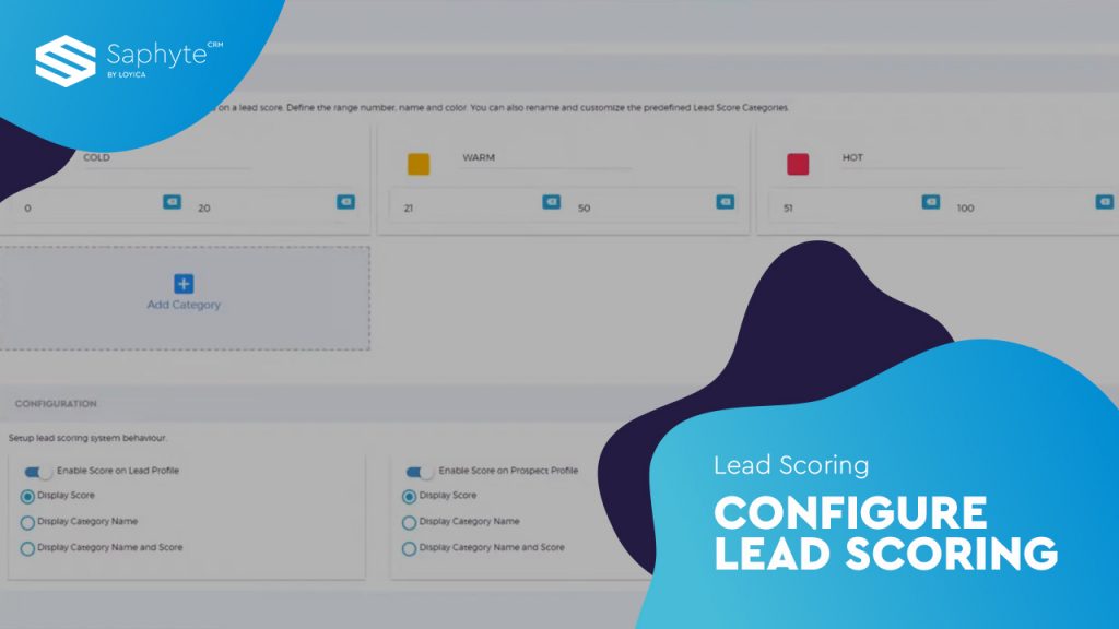 Lead Scoring - Configure Lead Scoring