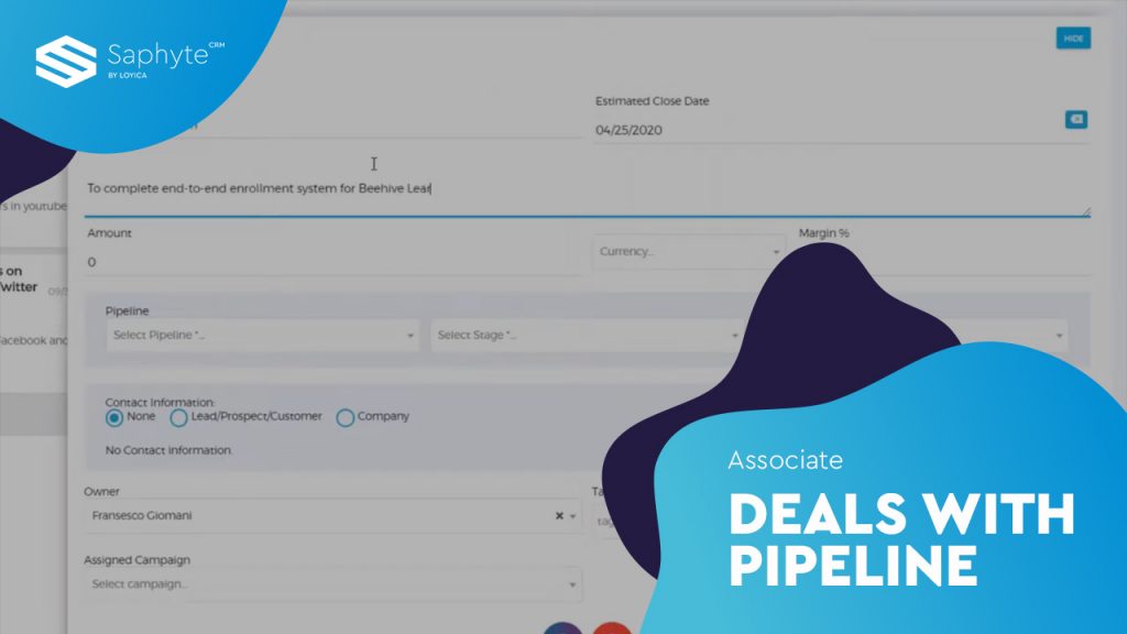 Associate Deals with Pipeline